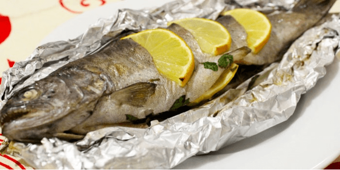 Trota nel forno