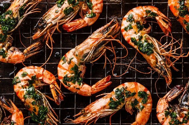 Gamberetti per la dieta chetogenica
